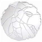 Зеркало кругле в декоративной раме белого цвета White Ratio варинант исполнения - 1 | Loft Concept в Брянске