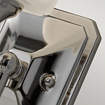 Бра для ванных комнат с белым матовым плафоном квадратной формы на основании цвета хром Feiss варинант исполнения - 3 | Loft Concept в Брянске