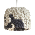 Светильник вязаный из шерсти Черно-белый варинант исполнения - 2 | Loft Concept в Брянске