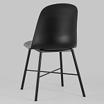 Стул из прочного пластика на металлическом основании Anora Black варинант исполнения - 5 | Loft Concept в Брянске