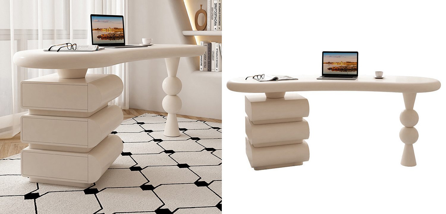 Рабочий стол Cecil Unique Shape Desk Рабочий стол Cecil Unique Shape Desk - Loft-Concept в Брянске