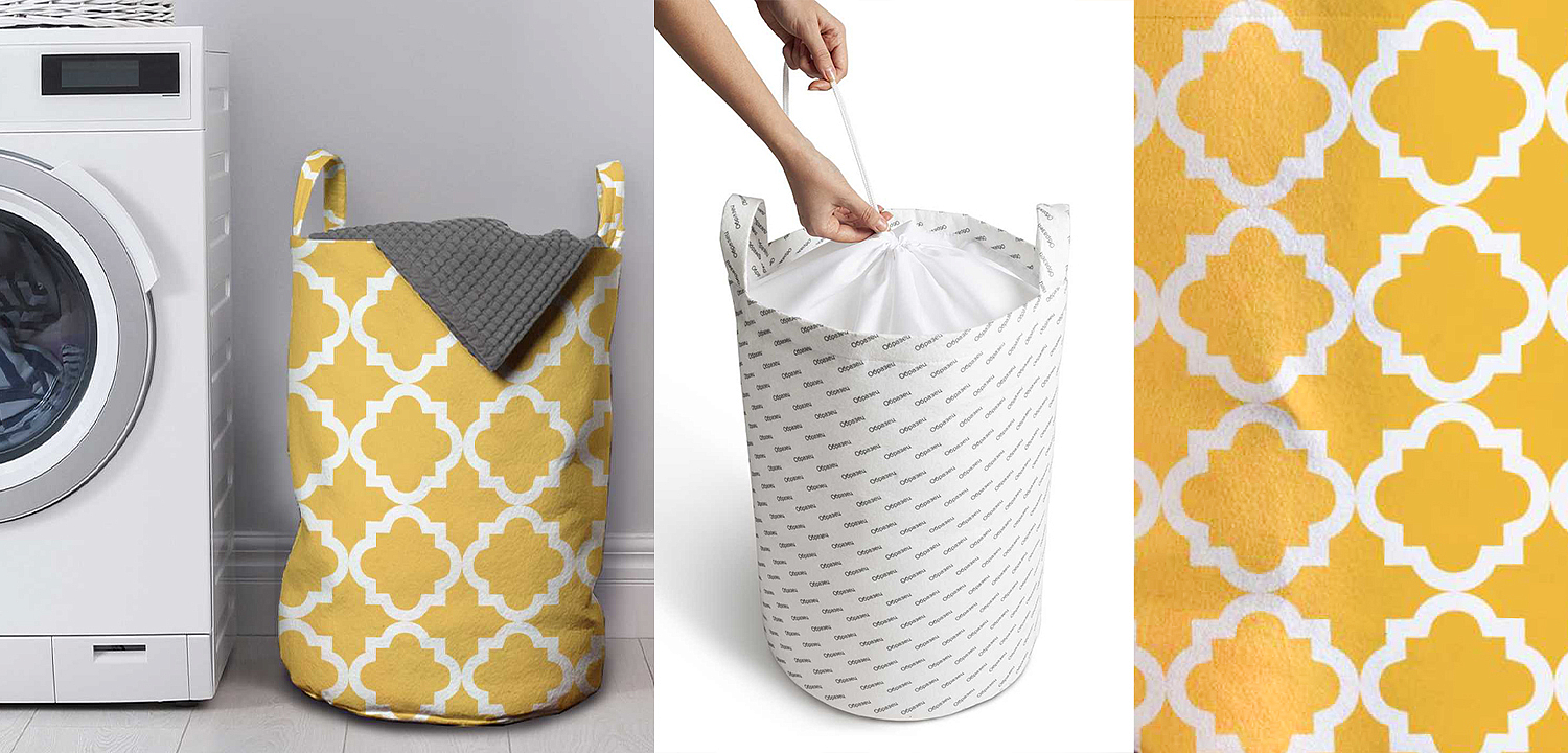 Корзина Yellow Ornament Basket Корзина Yellow Ornament Basket - Loft-Concept в Брянске