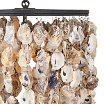Люстра овальная с подвесками из устричных раковин Sea Ravens варинант исполнения - 1 | Loft Concept в Брянске
