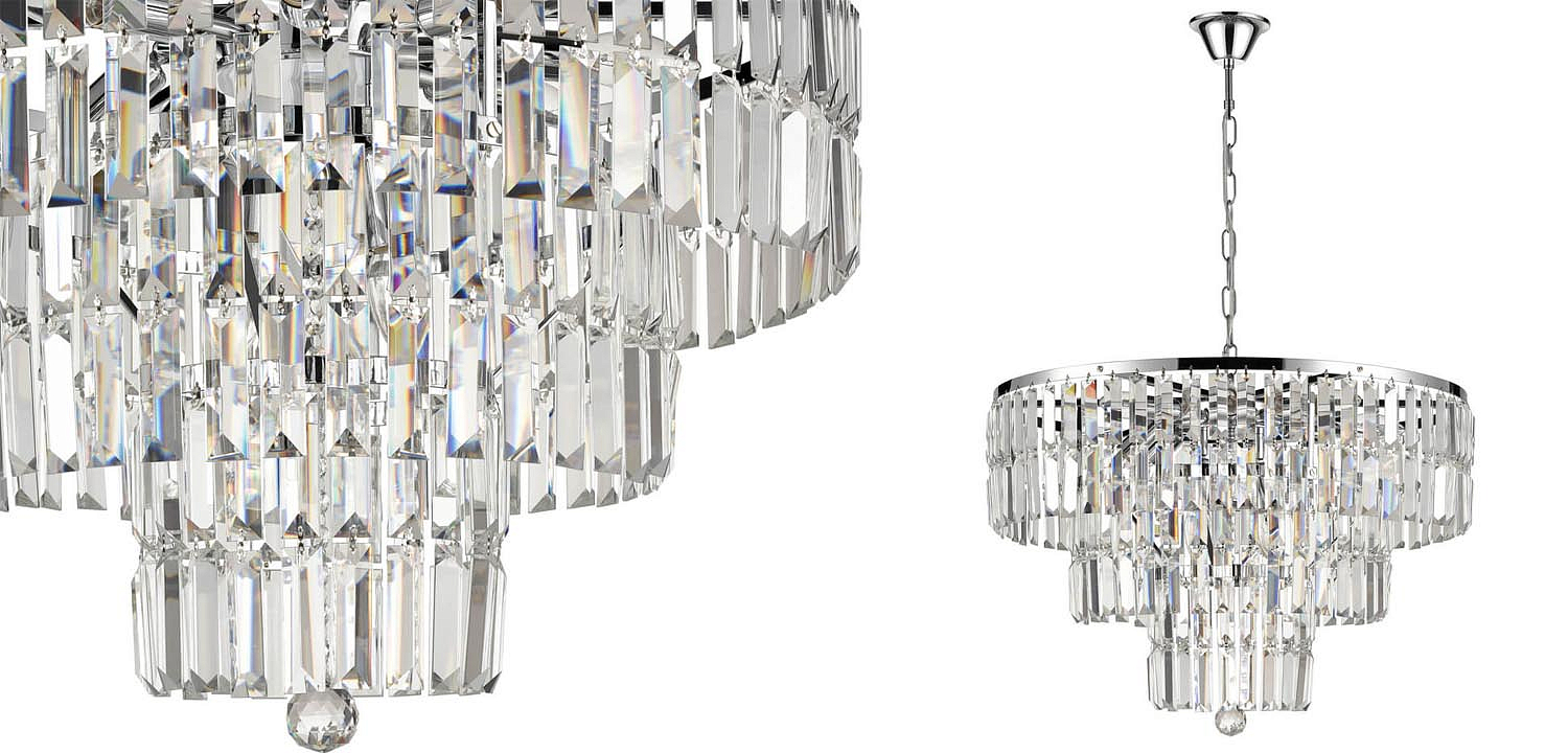 Люстра 1920s Odeon Chandelier chrome 60 Люстра 1920s Odeon Chandelier chrome 60 - Loft-Concept в Брянске