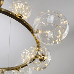 Дизайнерская кольцевая люстра с гирляндой внутри стеклянных плафонов Iona Garland Chandelier 12 варинант исполнения - 3 | Loft Concept в Брянске