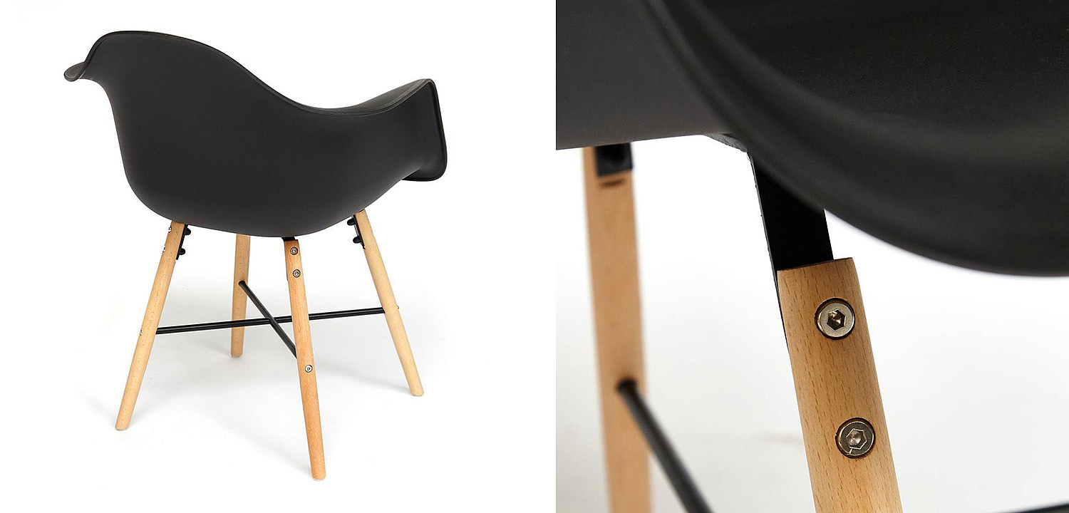 Стул DAW black Стул DAW black - Loft-Concept в Брянске