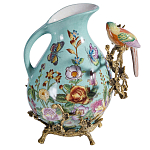 Кувшин с птичкой и  цветочным рисунком Blue Garden варинант исполнения - 2 | Loft Concept в Брянске