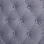 Кровать двуспальная серая с основанием из массива дерева с мягким изголовьем Velour Beds варинант исполнения - 4 | Loft Concept в Брянске