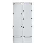 Зеркало-окно с эффектом старения в венецианском стиле Venetian White Mirror варинант исполнения - 2 | Loft Concept в Брянске