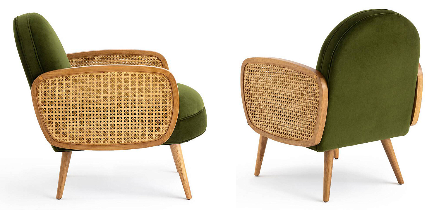 Кресло Morten Wicker Green Armchair Кресло Morten Wicker Green Armchair - Loft-Concept в Брянске