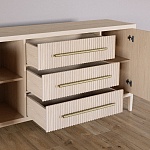 Буфет Primo с тремя ящиками и двумя фасадами Светлый дуб варинант исполнения - 5 | Loft Concept в Брянске