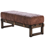 Банкетка Duncan винтажная коричневая кожа варинант исполнения - 3 | Loft Concept в Брянске