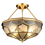 Люстра потолочная Leoni 2 в витражной технике варинант исполнения - 1 | Loft Concept в Брянске