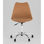 Офисный стул на металлическом основании EGGERY Brown пластик варинант исполнения - 5 | Loft Concept в Брянске