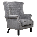 Кресло Charlie Armchair grey velour варинант исполнения - 1 | Loft Concept в Брянске
