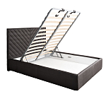 Кровать серая с подъемным механизмом Adelaide варинант исполнения - 2 | Loft Concept в Брянске