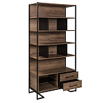 Стеллаж под TV в стиле лофт с открытыми полками и ящиками Urban Style Space варинант исполнения - 2 | Loft Concept в Брянске