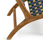 Кресло низкое из массива тика Barbados варинант исполнения - 5 | Loft Concept в Брянске