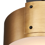 Потолочный светильник круглый светодиодный Semicircular Gold Panels старинная латунь варинант исполнения - 1 | Loft Concept в Брянске