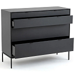 Комод из металла и кожи Guarin Chest of Drawers варинант исполнения - 3 | Loft Concept в Брянске