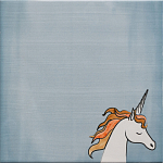 Плитка с узором Девочка единорог варинант исполнения - 5 | Loft Concept в Брянске