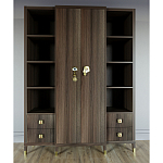 Большой шкаф с витриной Elsa Dreams Walnut варинант исполнения - 1 | Loft Concept в Брянске