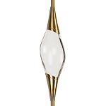 Подвесной светильник с хрустальным плафоном и бронзовым основанием Renee Glass Drops  варинант исполнения - 3 | Loft Concept в Брянске