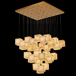 Люстра подвесная с квадратными плафонами из натурального камня Glowing Spheres варинант исполнения - 5 | Loft Concept в Брянске