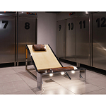 Дизайнерское кресло на металлическом каркасе с подставкой для ног Poltronova Mies Armchair варинант исполнения - 13 | Loft Concept в Брянске