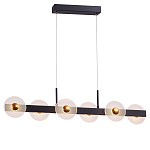 Линейный подвесной светильник с круглыми плафонами и золотистыми акцентами Aurelia Circles варинант исполнения - 2 | Loft Concept в Брянске