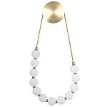 Настенный светильник с плафонами в виде шаров из акрила Pearls Suspension Brass Wall Lamp варинант исполнения - 1 | Loft Concept в Брянске