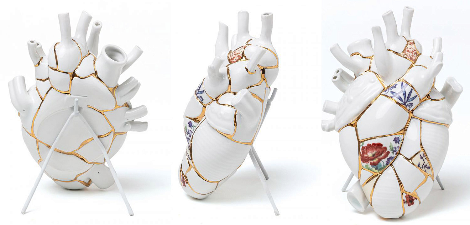 Ваза Seletti Love in Bloom Kintsugi Ваза Seletti Love in Bloom Kintsugi - Loft-Concept в Брянске