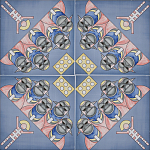 Плитка дизайнерская с узором Мангалоры варинант исполнения - 1 | Loft Concept в Брянске