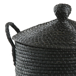 Корзина с крышкой из плетеной рисовой соломы Safiri Wicker Basket варинант исполнения - 2 | Loft Concept в Брянске