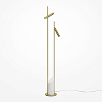 Напольный торшер светодионый золотой Lumen Duo варинант исполнения - 1 | Loft Concept в Брянске