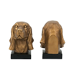 Держатель для книг с бронзовыми фигурками головы собаки Dog Elegance  варинант исполнения - 3 | Loft Concept в Брянске