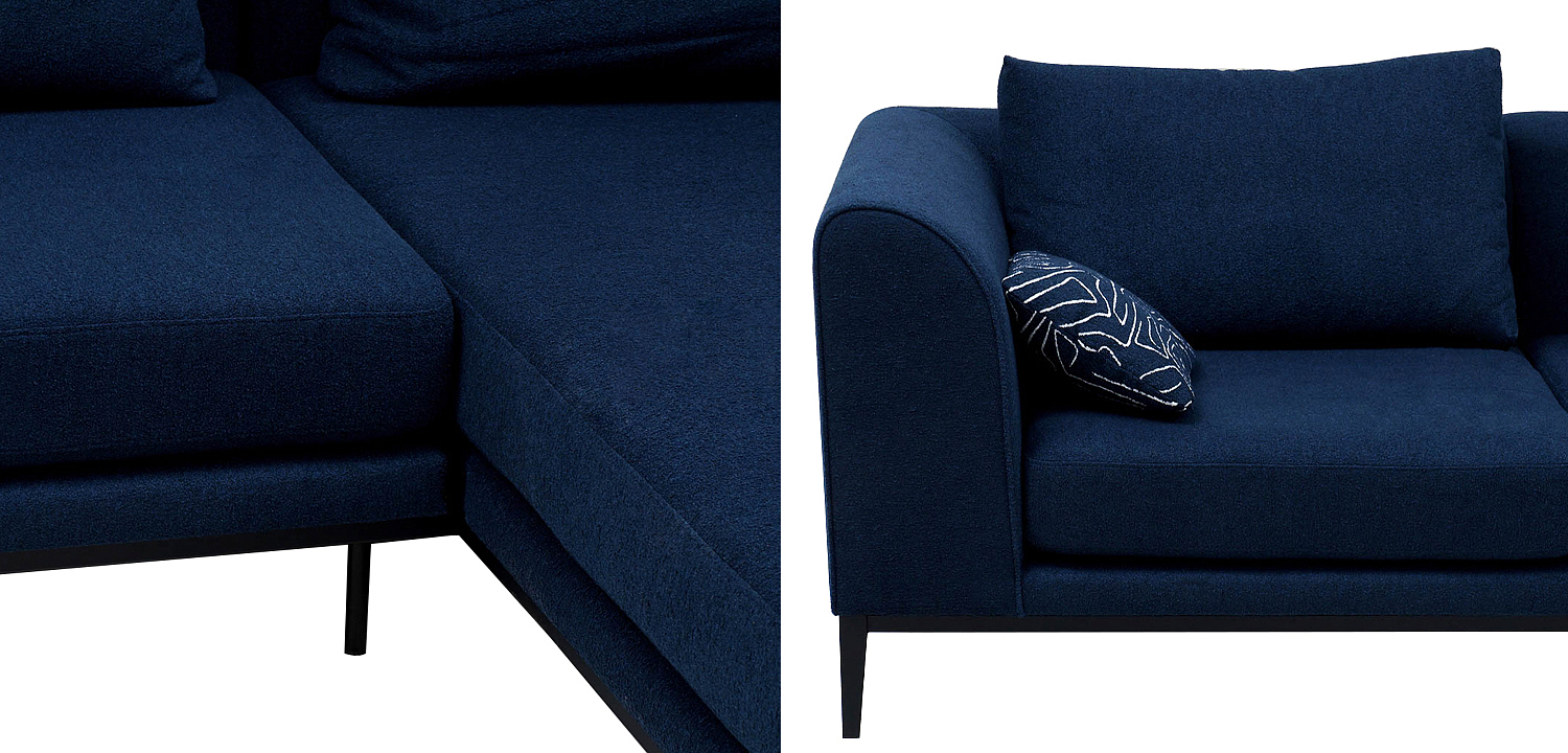 Угловой диван Ferguson Deep Blue Sofa Угловой диван Ferguson Deep Blue Sofa - Loft-Concept в Брянске