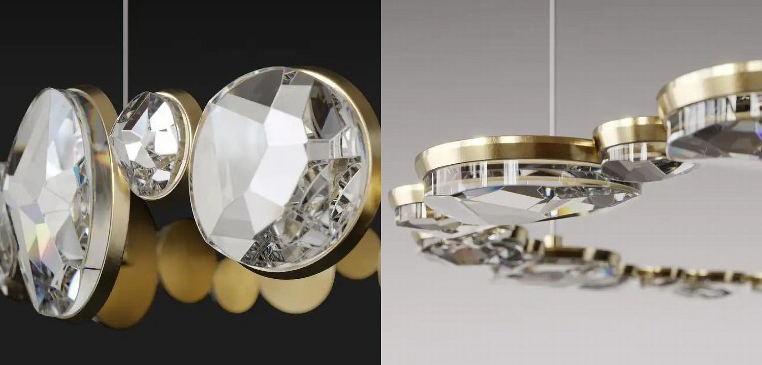 Люстра RING horizontal chandelier with crystals Люстра RING horizontal chandelier with crystals - Loft-Concept в Брянске