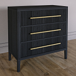 Комод Primo с 3 выдвижными ящиками Черный дуб варинант исполнения - 4 | Loft Concept в Брянске