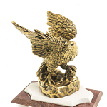 Часы настольные из натурального камня с декором в виде орла Eagle Stone Clock варинант исполнения - 3 | Loft Concept в Брянске