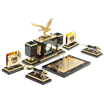 Настольный письменный набор из яшмы и долерита в подарочной упаковке Manager Organizer варинант исполнения - 4 | Loft Concept в Брянске