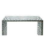 Консоль Дизайнерская Kenya Console ZEBRA Bone Inlay blue варинант исполнения - 2 | Loft Concept в Брянске
