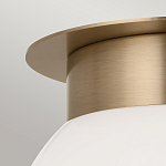 Потолочный светильник с белым матовым шарообразным плафоном Kichler варинант исполнения - 2 | Loft Concept в Брянске