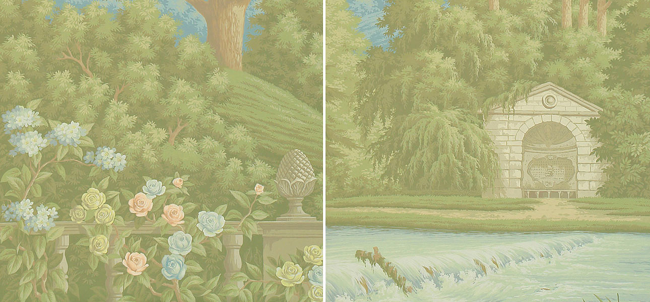 Обои ручная роспись English Landscape Pastel on scenic paper Обои ручная роспись English Landscape Pastel on scenic paper - Loft-Concept в Брянске