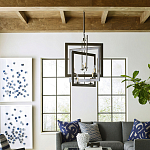 Люстра из пересекающихся квадратных элементов Intersecting Squares варинант исполнения - 2 | Loft Concept в Брянске