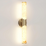 Бра с вытянутым цилиндрическим плафоном из белого алебастра на круглом основании Латунь Cryptocrystalline Stone варинант исполнения - 1 | Loft Concept в Брянске