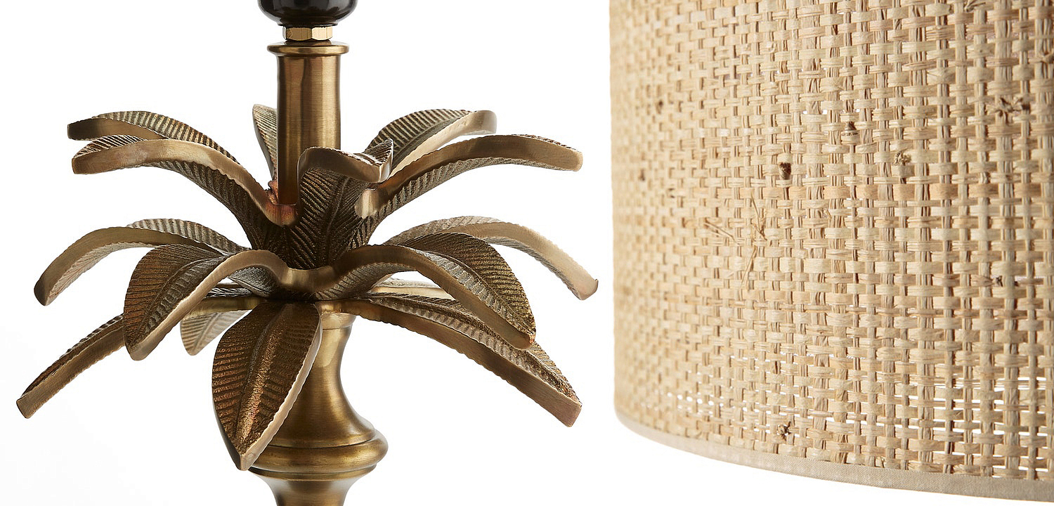 Торшер Palm Raphia Lampshade Торшер Palm Raphia Lampshade - Loft-Concept в Брянске