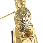 Часы настольные бронзовые из натурального камня Яшма Stone Clock варинант исполнения - 5 | Loft Concept в Брянске