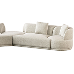 Угловой диван Calypso с поворотным механизмом и пуфом   варинант исполнения - 3 | Loft Concept в Брянске