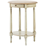 Круглый кофейный стол с ящиком Emilien Montmartre Provence Coffee Table варинант исполнения - 1 | Loft Concept в Брянске